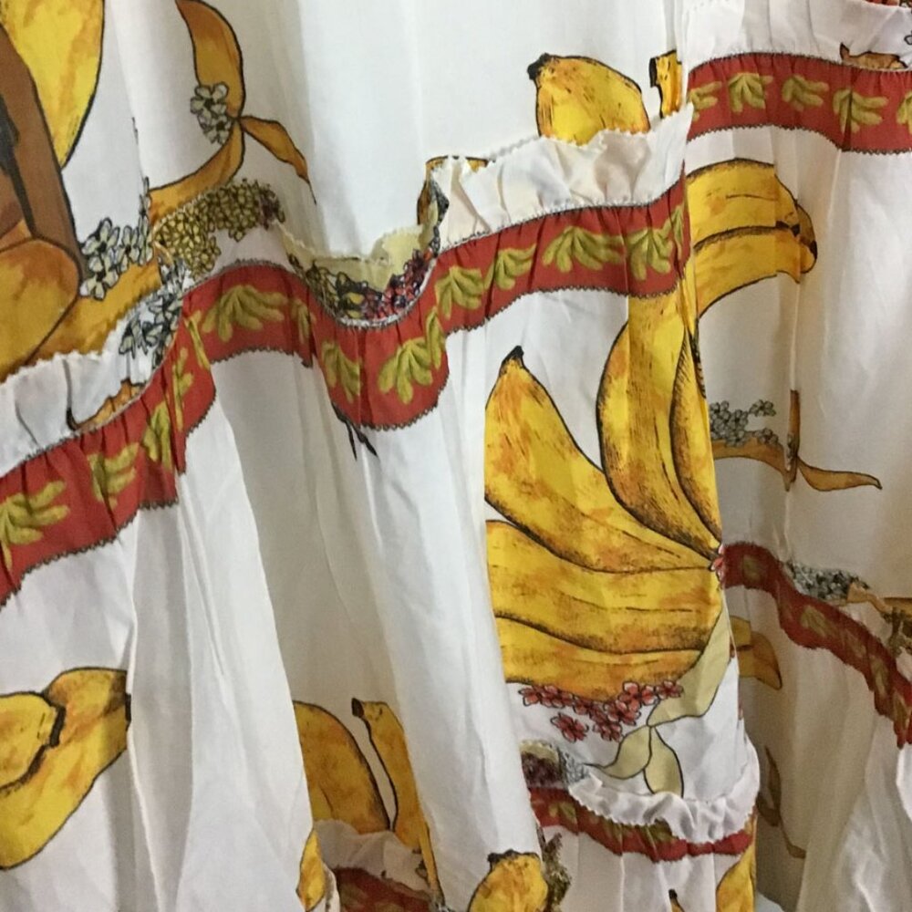 FARM RIO Off-White Mermaid Bananas Maxi Skirt - Picture 6 of 13
